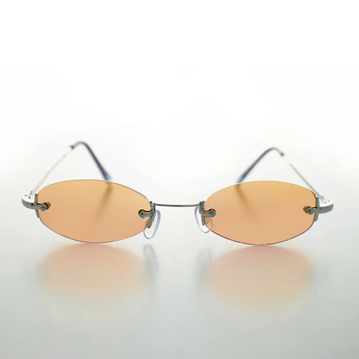 Slender Rimless Micro Frame Vintage Sunglass - Pixie - Image 2