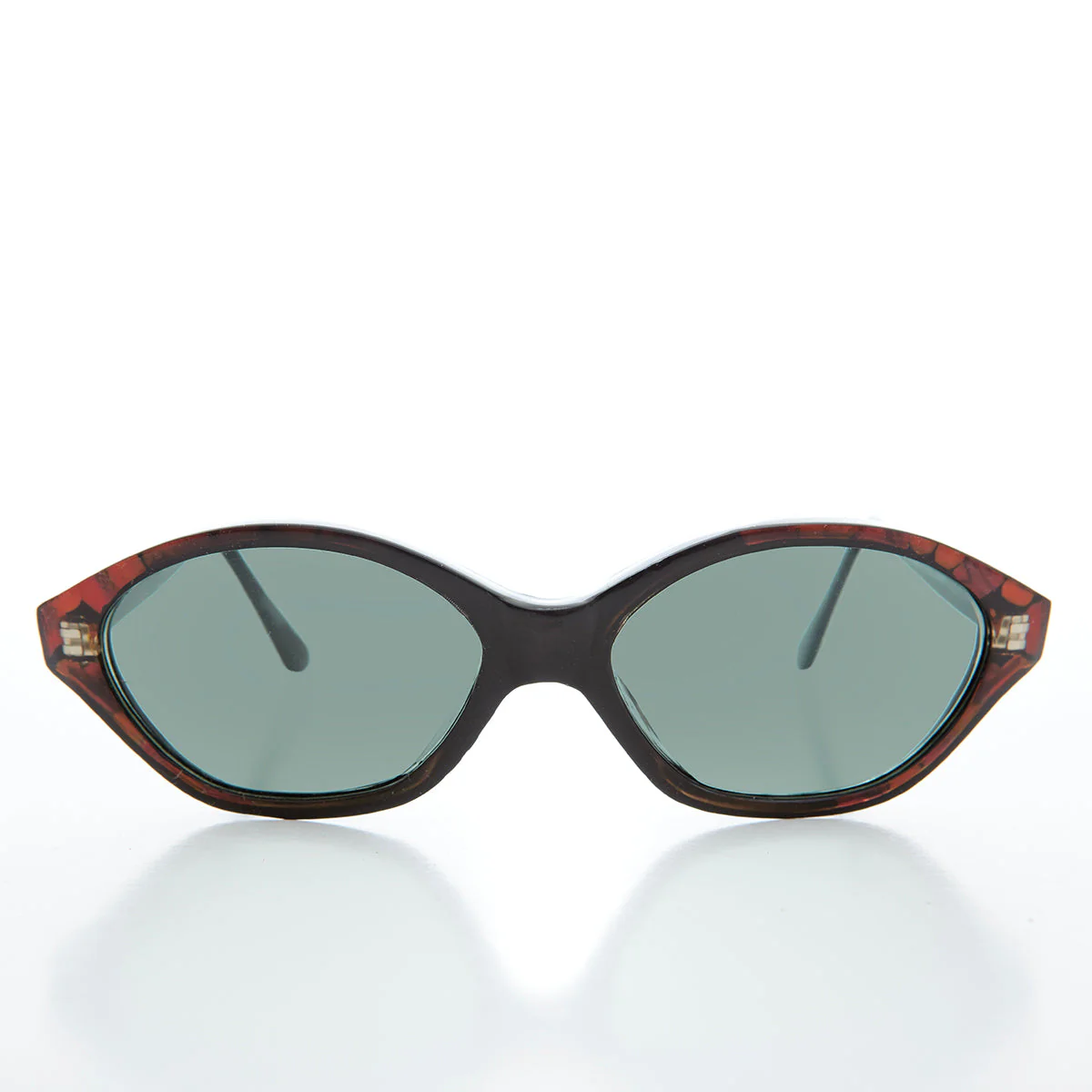 Slim Black Cat Eye Vintage Sunglasses - Zelda - Image 3