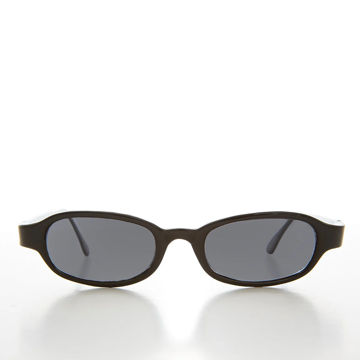 Slim Mod Small Rectangle Vintage 90s Sunglasses - Guppy