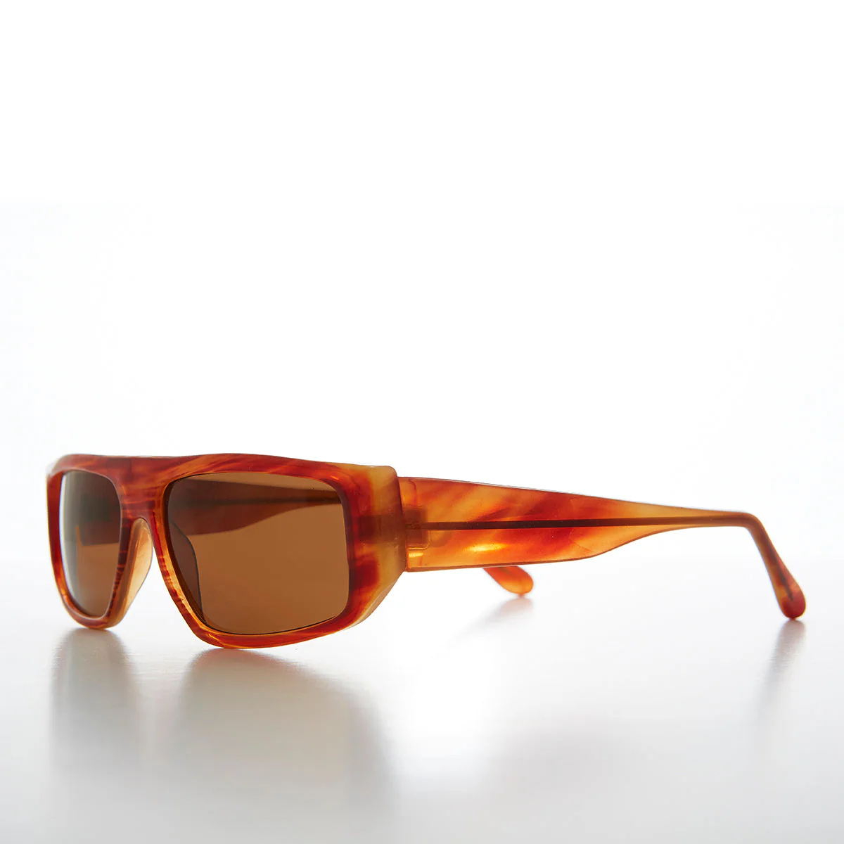 Slim Rectangle Flat Top Vintage Sunglasses - Judd - Image 2
