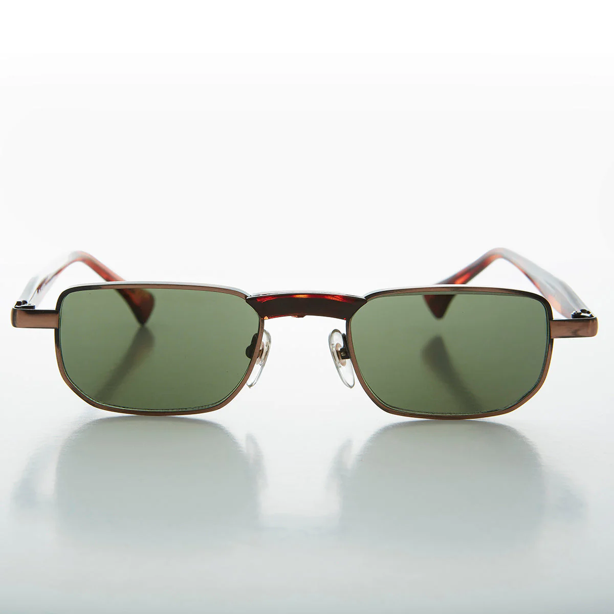 Slim Rectangle Vintage Sunglasses - Hank - Image 2