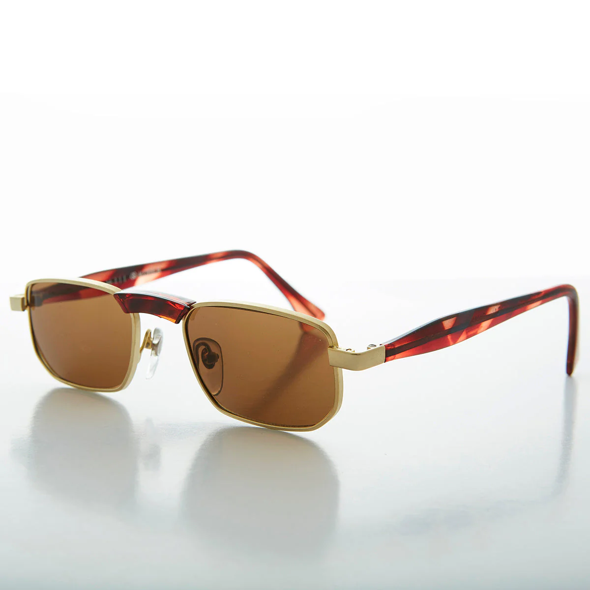 Slim Rectangle Vintage Sunglasses - Hank - Image 5