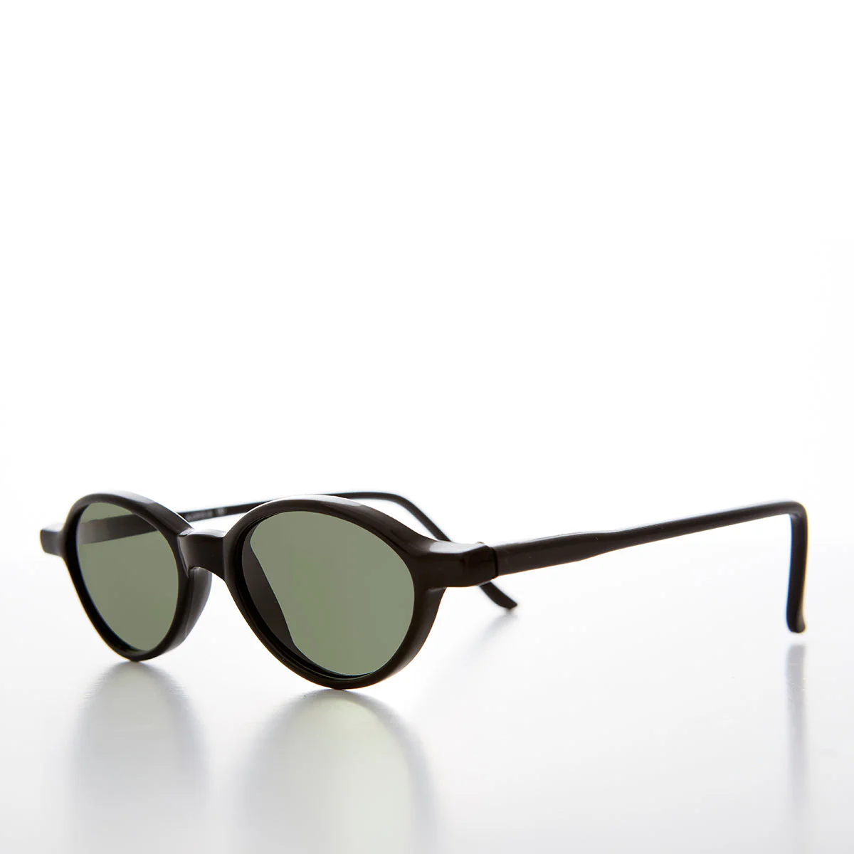 Small Oval Slim Edgy Hipster Vintage 1990s Sunglass - Payton - Image 2