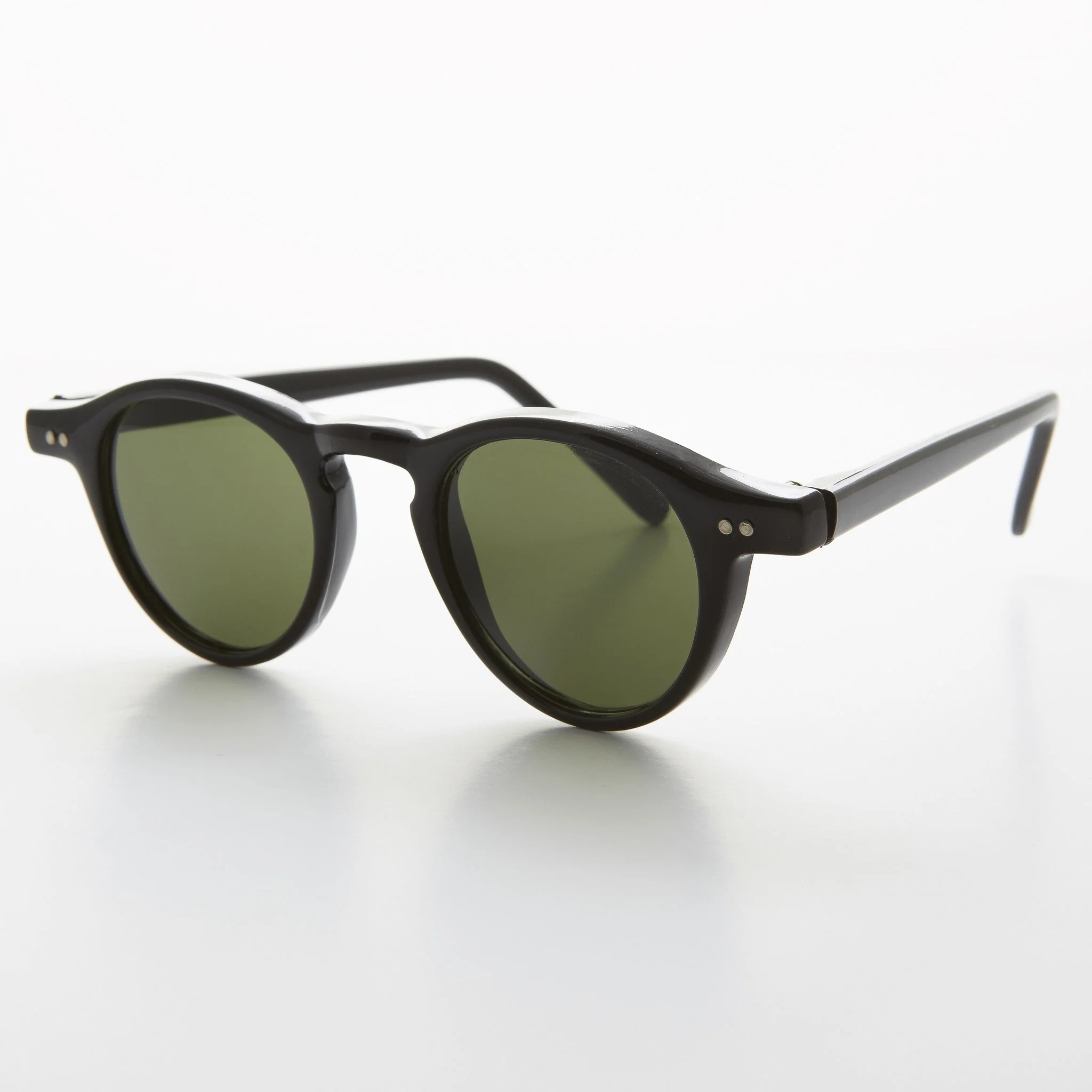 Small Round Dapper Pantos Vintage Sunglass  - Rodgers - Image 2