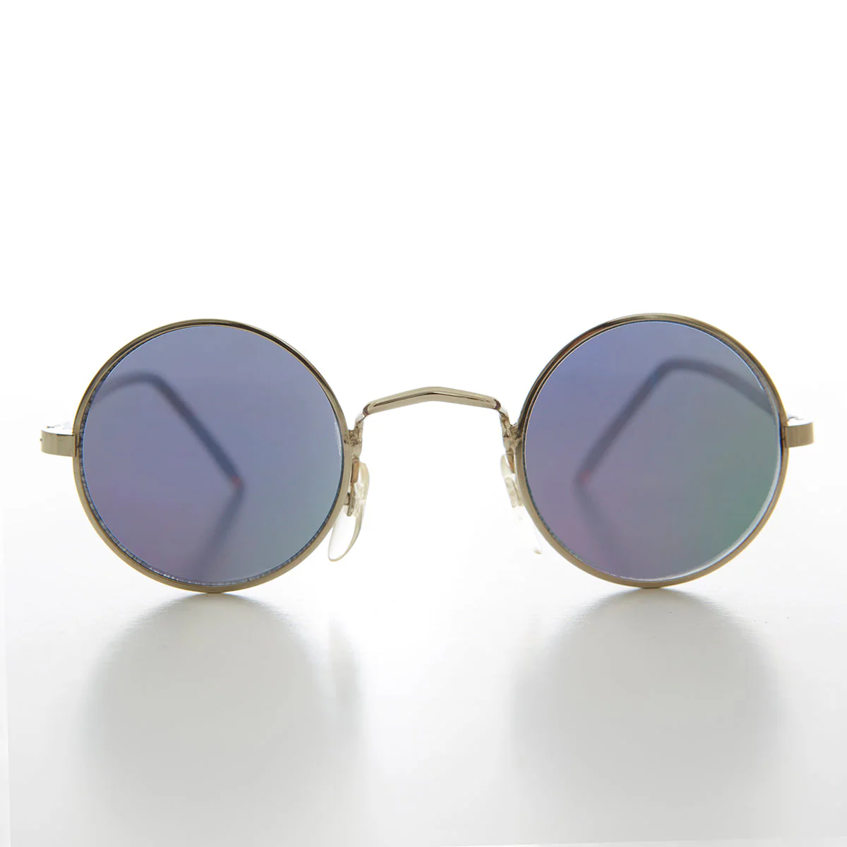 Small Round Hippy Mirror Lens Vintage Sunglass - Cana - Image 2