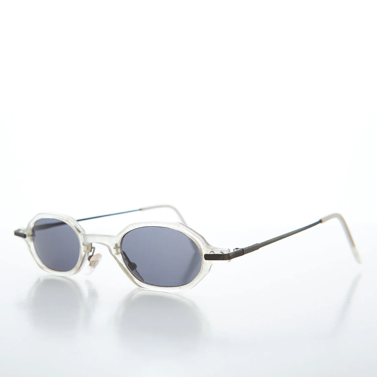 Small Spectacle Vintage Sunglasses - Clay - Image 4