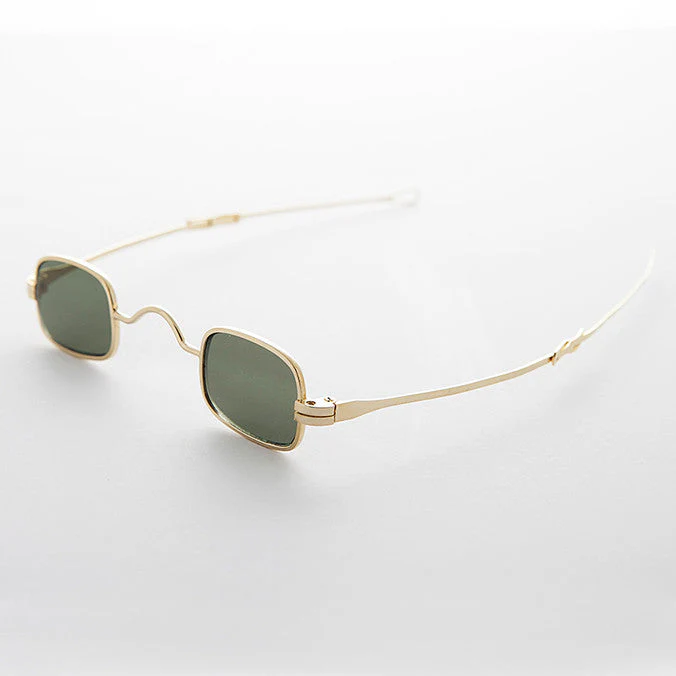 Small Square Spectacle Sunglass with Sliding Adjustable Temples - Image 3