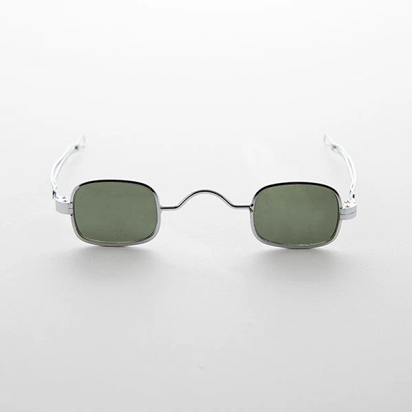 Small Square Spectacle Sunglass with Sliding Adjustable Temples - Image 4