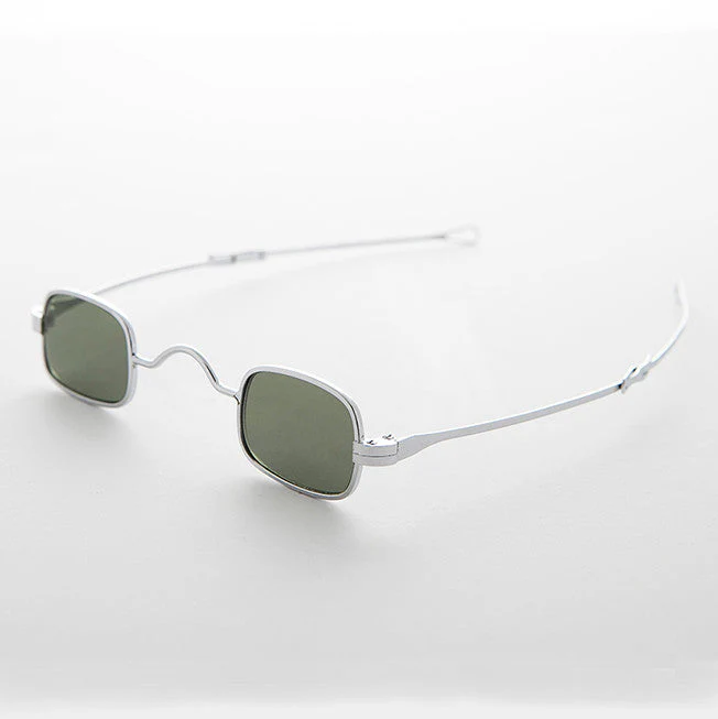 Small Square Spectacle Sunglass with Sliding Adjustable Temples - Image 6