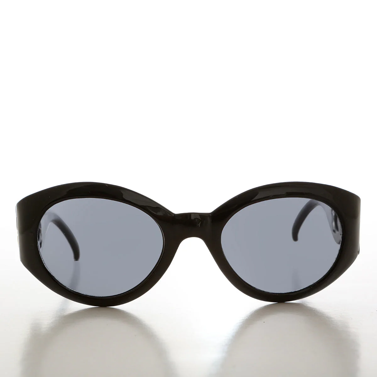 Sophisticated Round Women's Sunglasses - Swans - Image 4