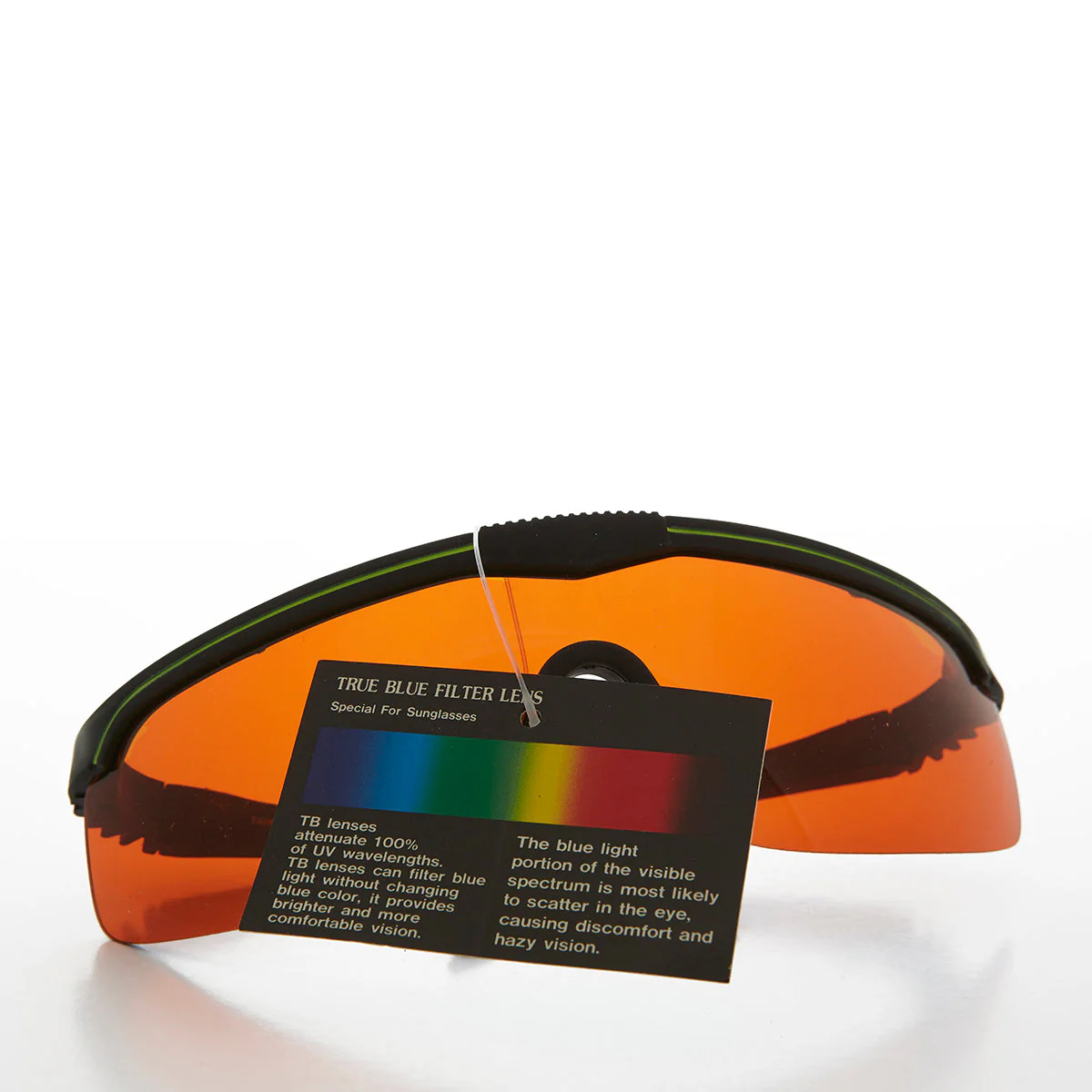 Sports Biker Wrap Sunglass with Blue Buster Lens - Mega - Image 2
