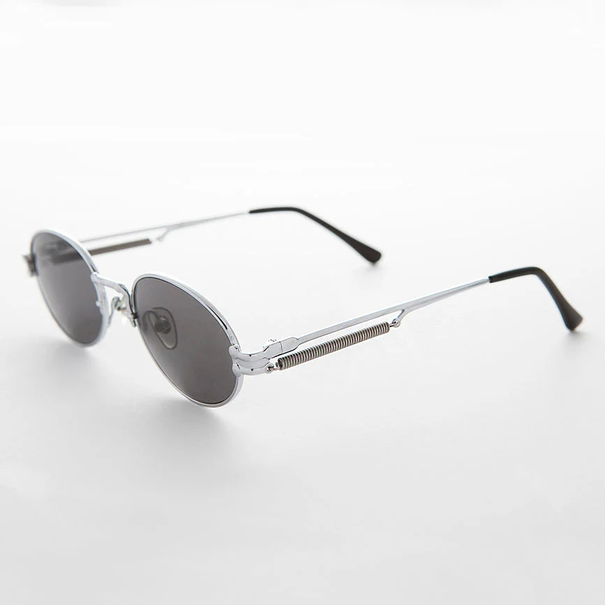 Spring Temple Oval Steampunk Vintage Sunglass - Jeter - Image 11