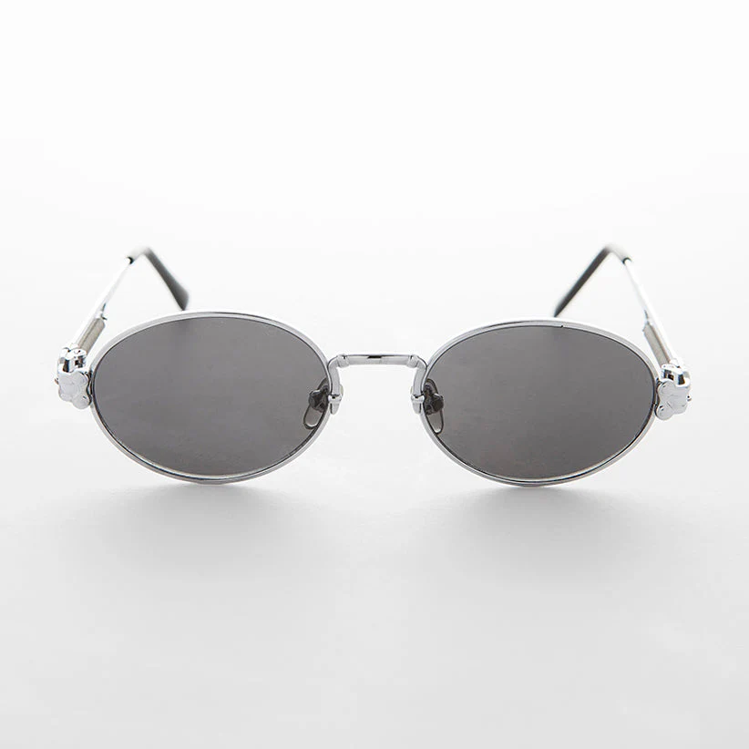 Spring Temple Oval Steampunk Vintage Sunglass - Jeter - Image 12