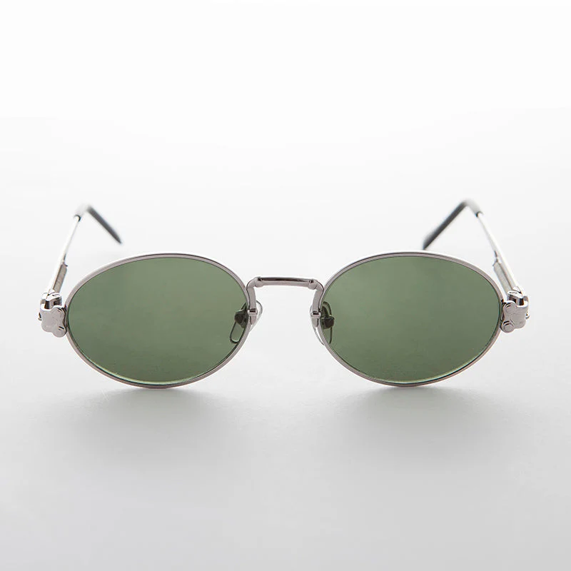 Spring Temple Oval Steampunk Vintage Sunglass - Jeter - Image 6