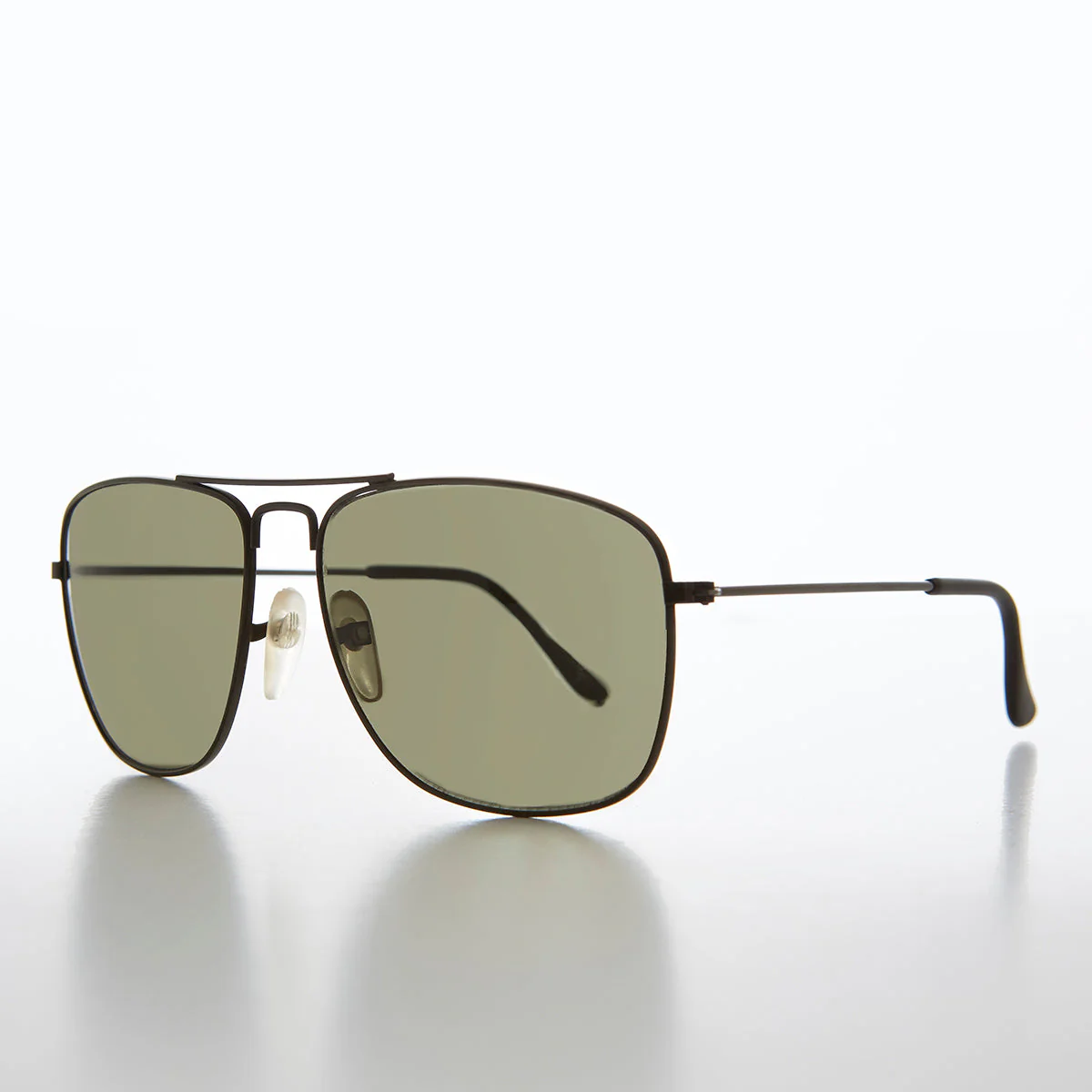 Square 58mm Metal Aviator Sunglasses - Santos - Image 4