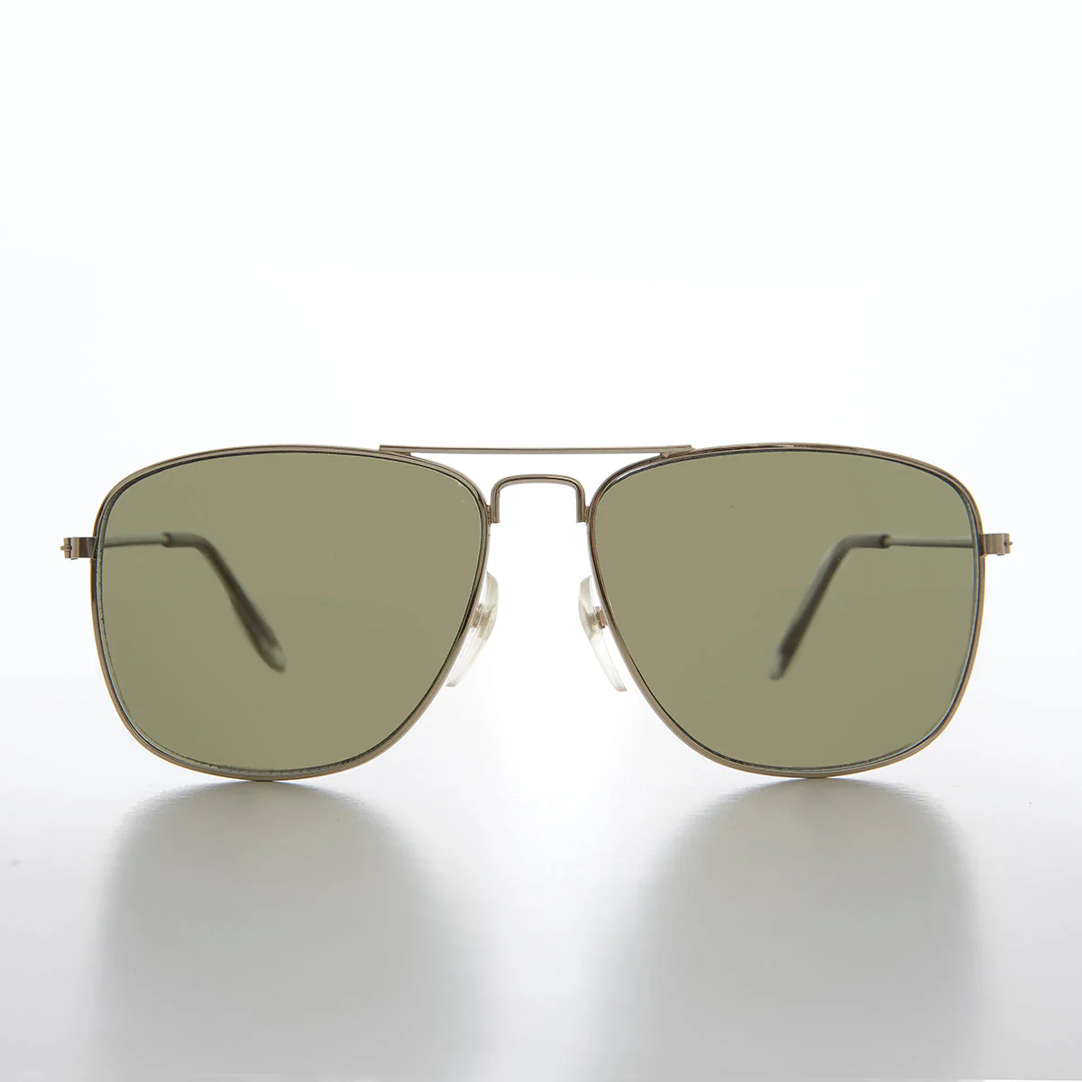 Square 58mm Metal Aviator Sunglasses - Santos - Image 5