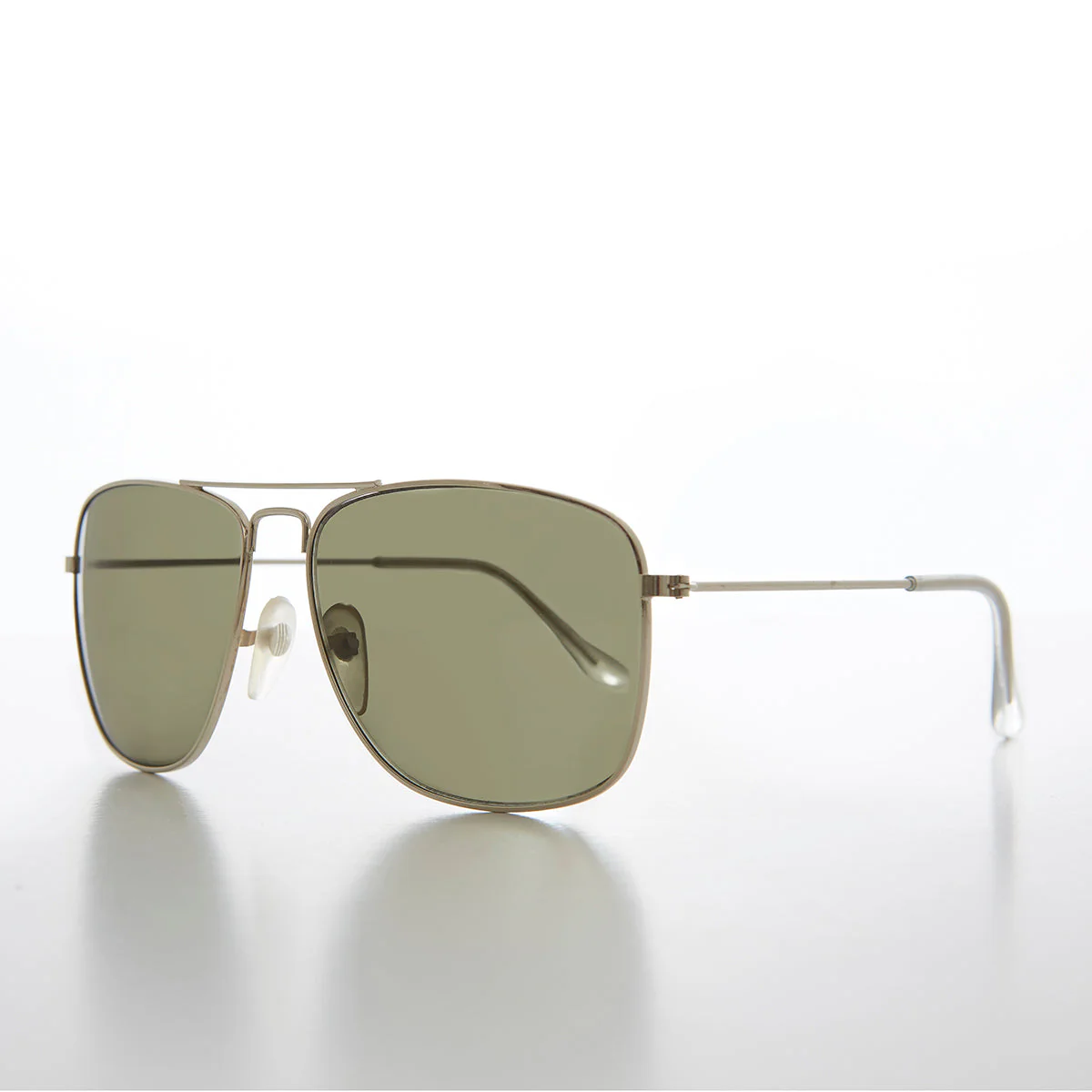 Square 58mm Metal Aviator Sunglasses - Santos - Image 6
