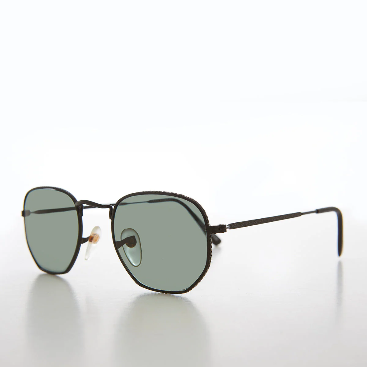Square Metal Sunglasses with Glass Lenses - Mika - Image 2