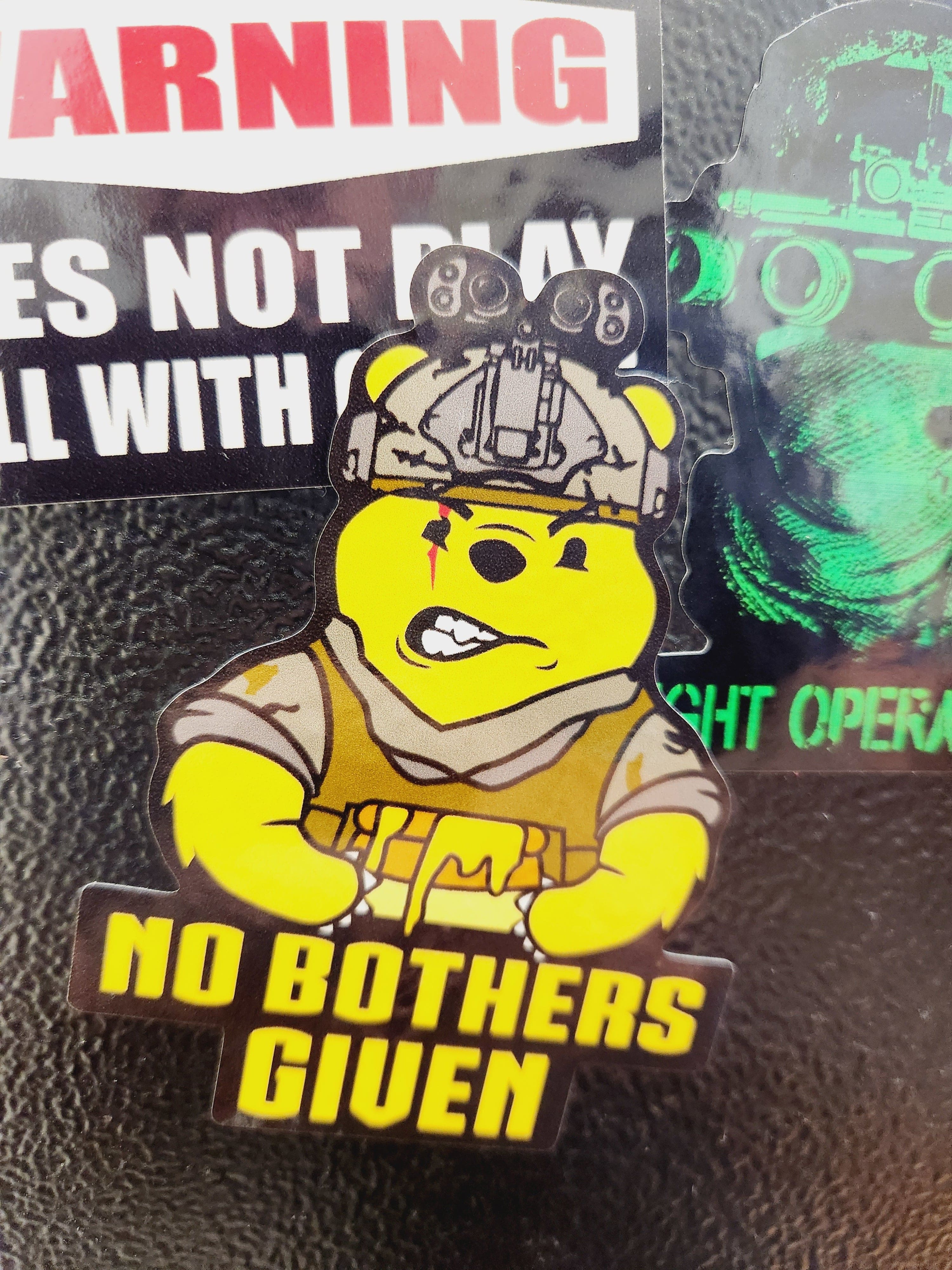 STICKER - No Bothers Given Tactical Pooh Bear Slap - Embrace the Honey Hunt - Image 2