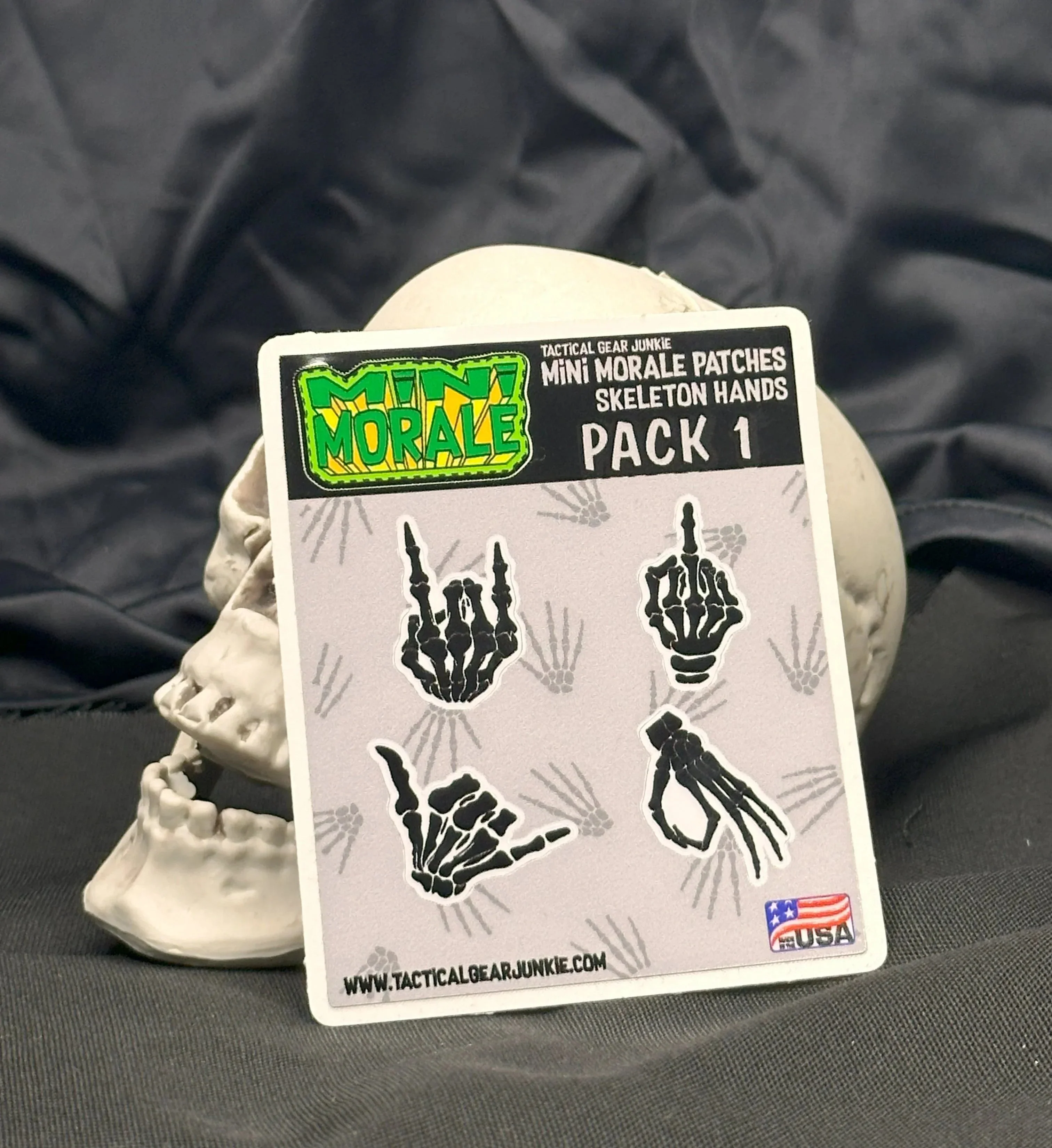 Stickers - Mini Morale - Skeleton Hands Pack 1 - Image 2
