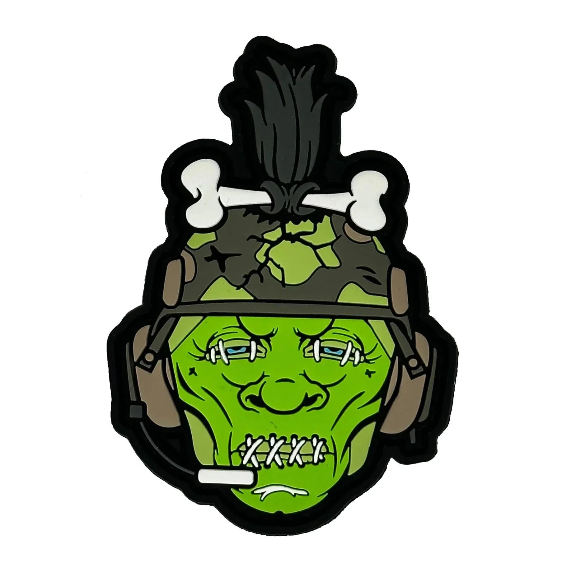 Tactical Voodoo Shrunken Head - 3.5" PVC Patch - Image 2