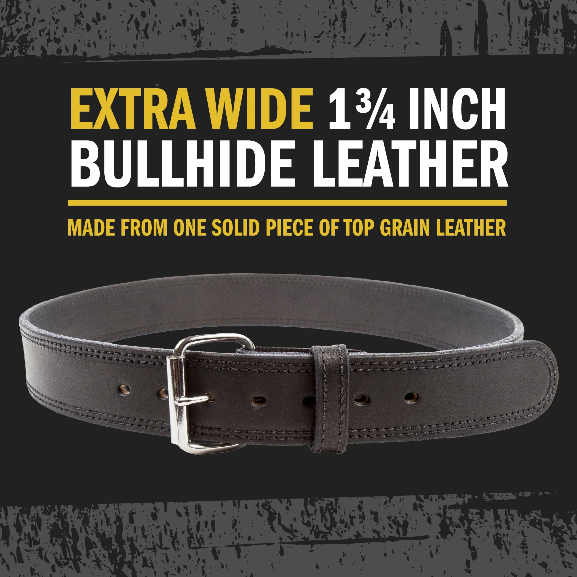 The Colossal Concealed Carry CCW Gun Belt - Black - 1 3/4 inch - Made in USA - Lifetime Warranty - Image 3