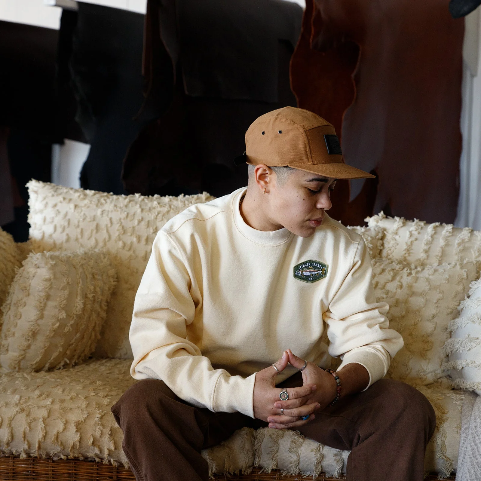 The Local Branch Trout Heavyweight Sweatshirt  - USA Made - Image 2