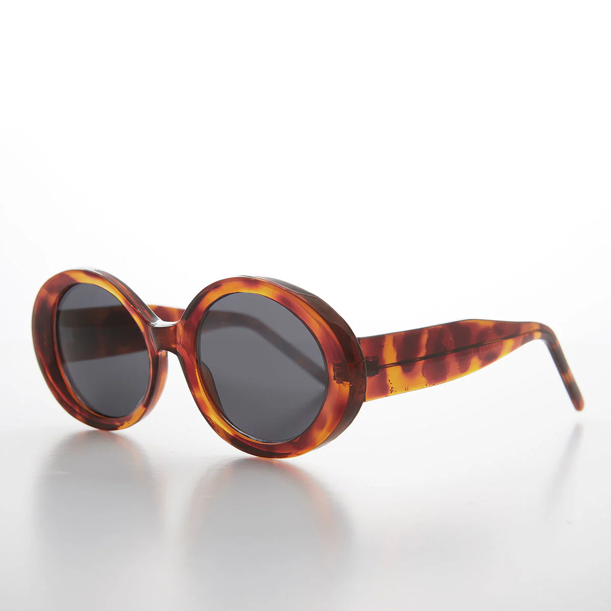 Thick Oval Mod Retro Women's Sunglass - Abby - Image 2