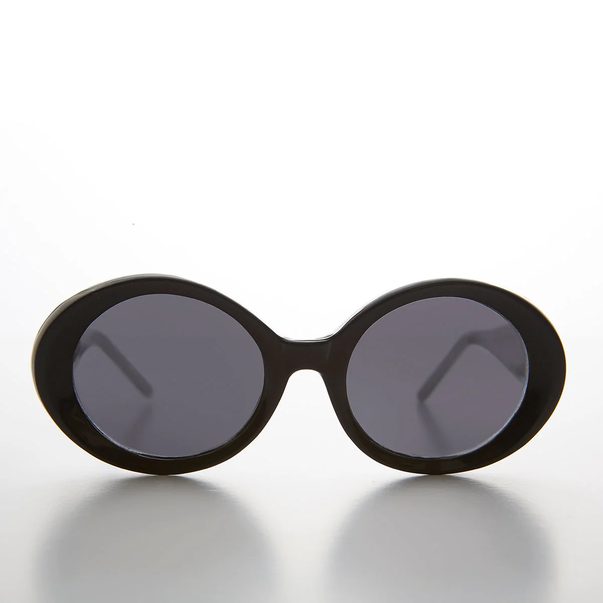 Thick Oval Mod Retro Women's Sunglass - Abby - Image 3