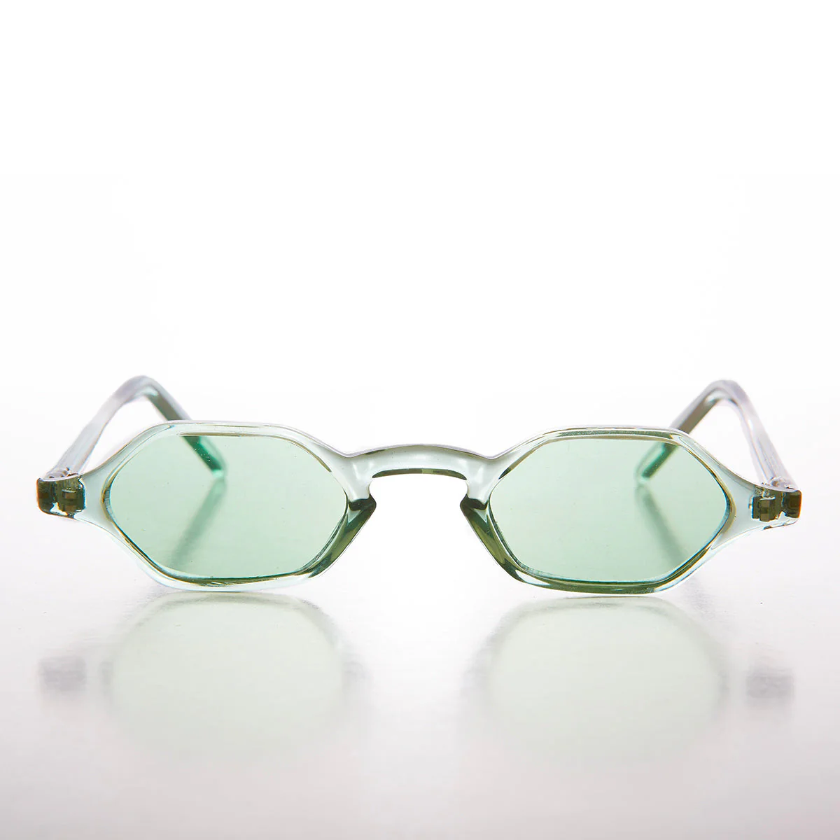 Tiny Hexagon Vintage Sunglasses - Tesh - Image 2