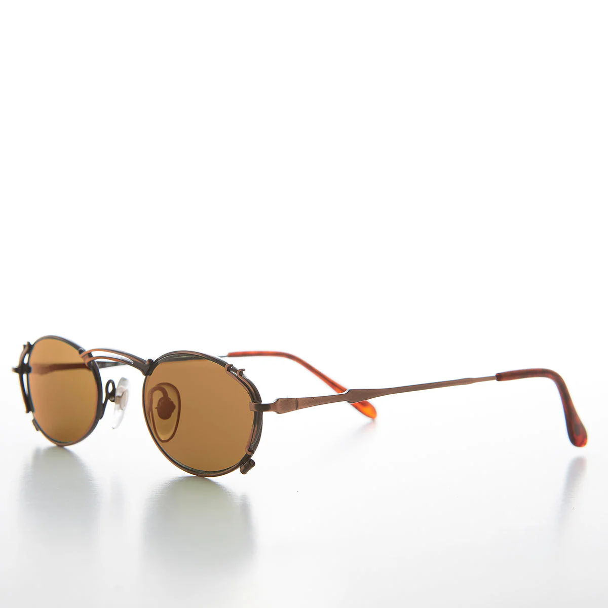 Tiny Oval Intricate Spectacles Vintage Sunglass - Lowell - Image 3