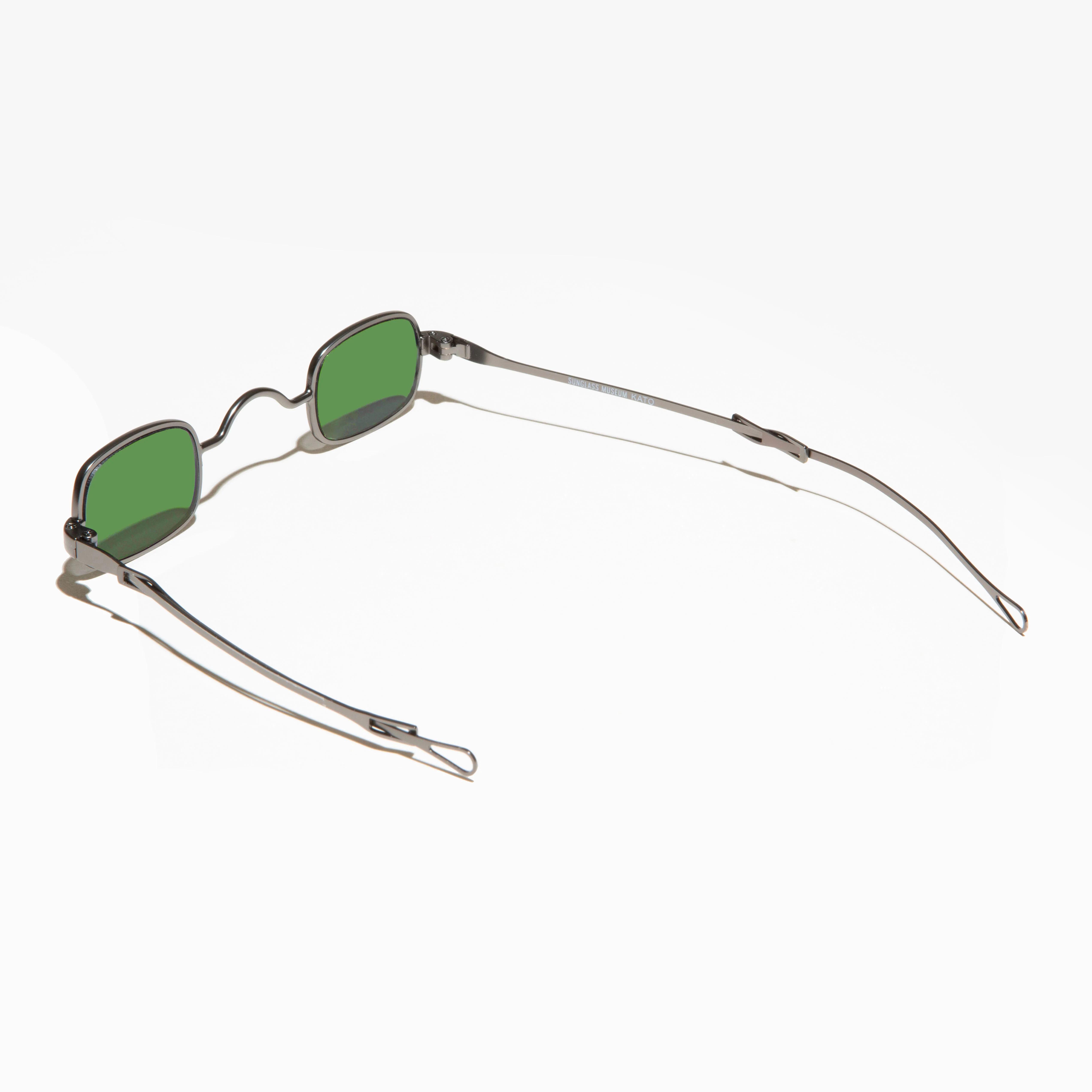 Tiny Rectangular Spectacle Sunglass with Sliding Temples - Kane - Image 2