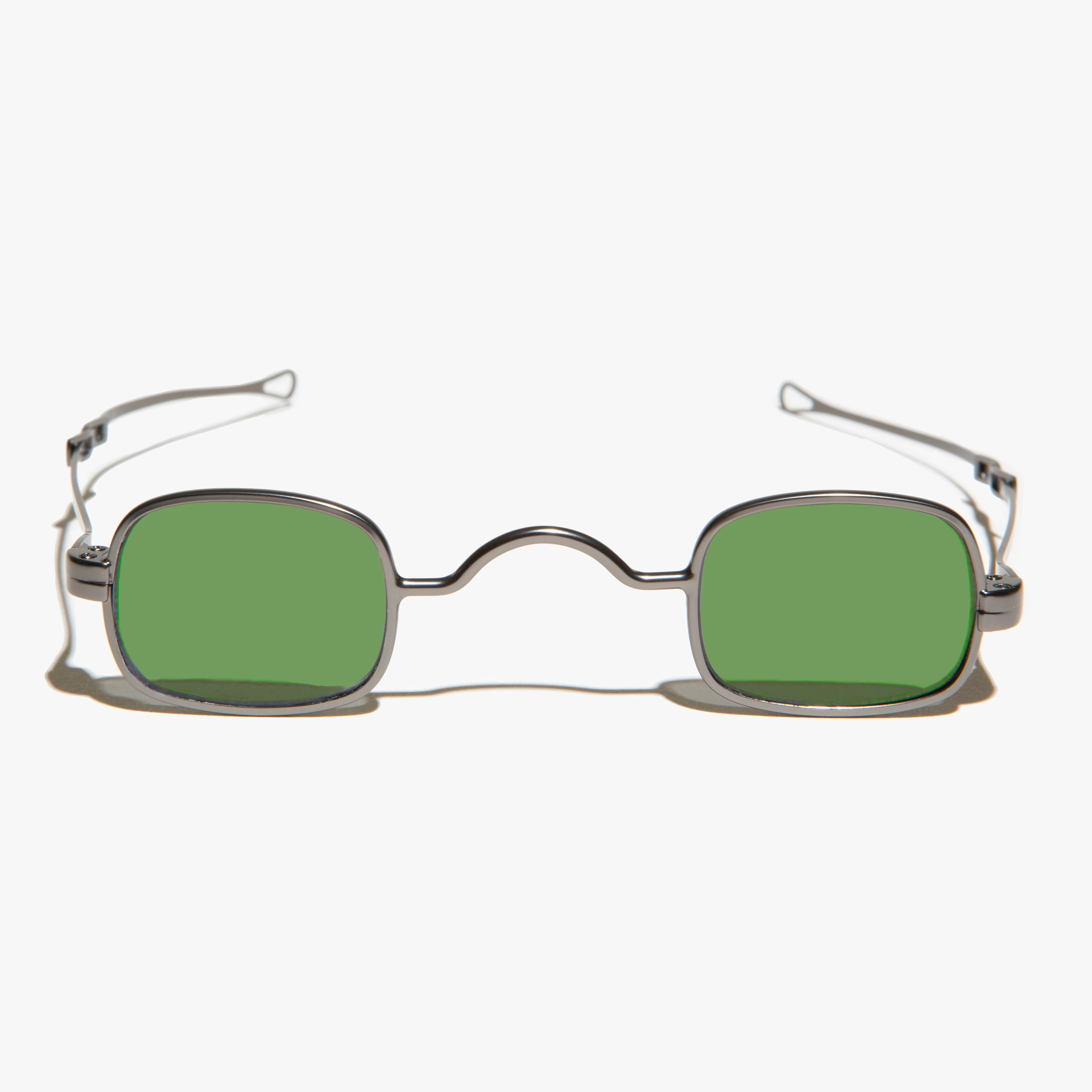 Tiny Rectangular Spectacle Sunglass with Sliding Temples - Kane - Image 3