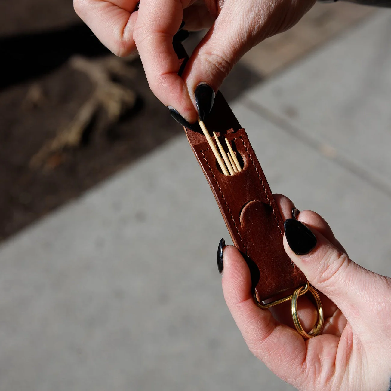 Toothpick Holder Keychain - USA Made - Image 2