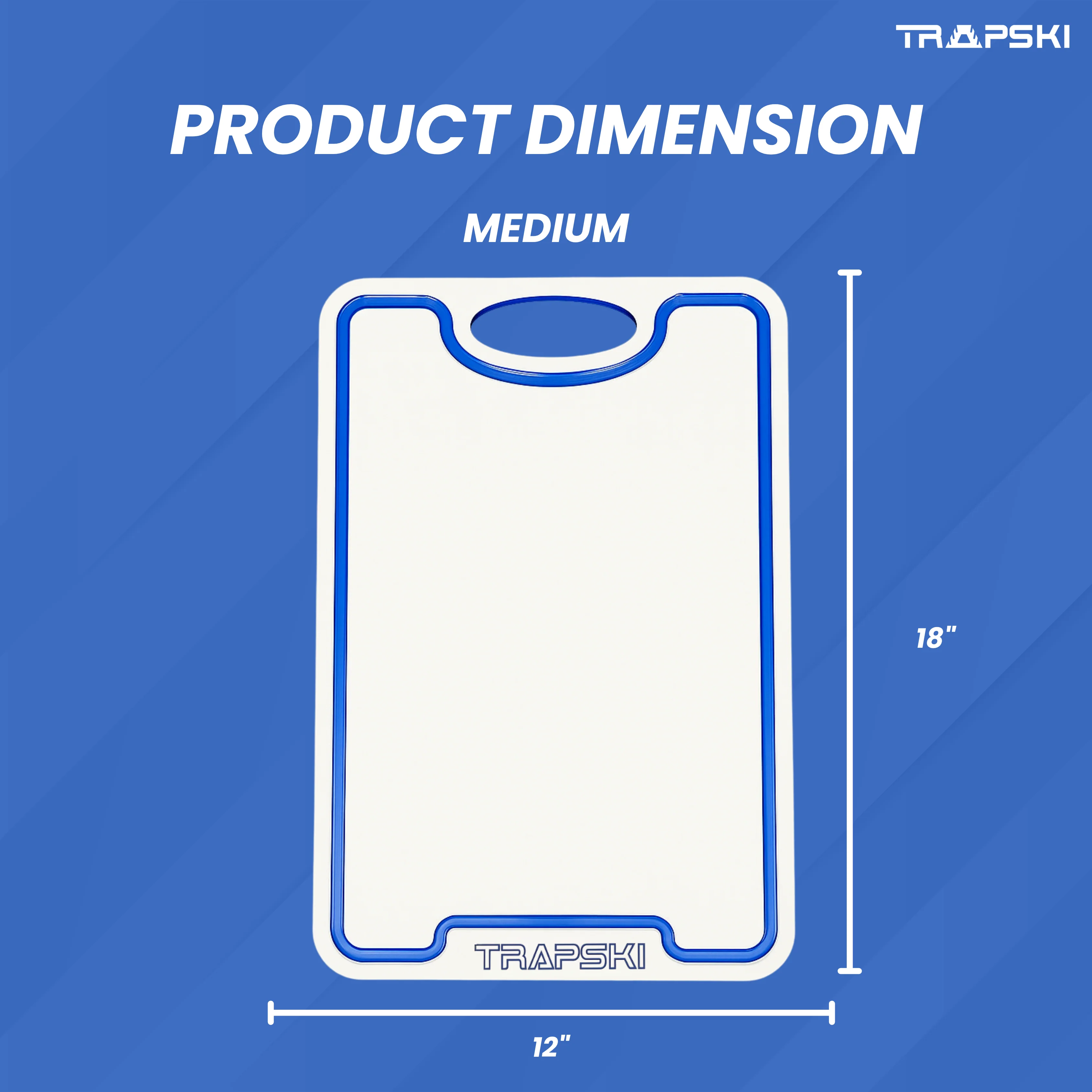 TRAPSKI Premium 1/2 Inch Thick HDPE Cutting Boards | Food-Grade Kitchen Prep Surface | Juice Grooves | Made in the USA - Image 17