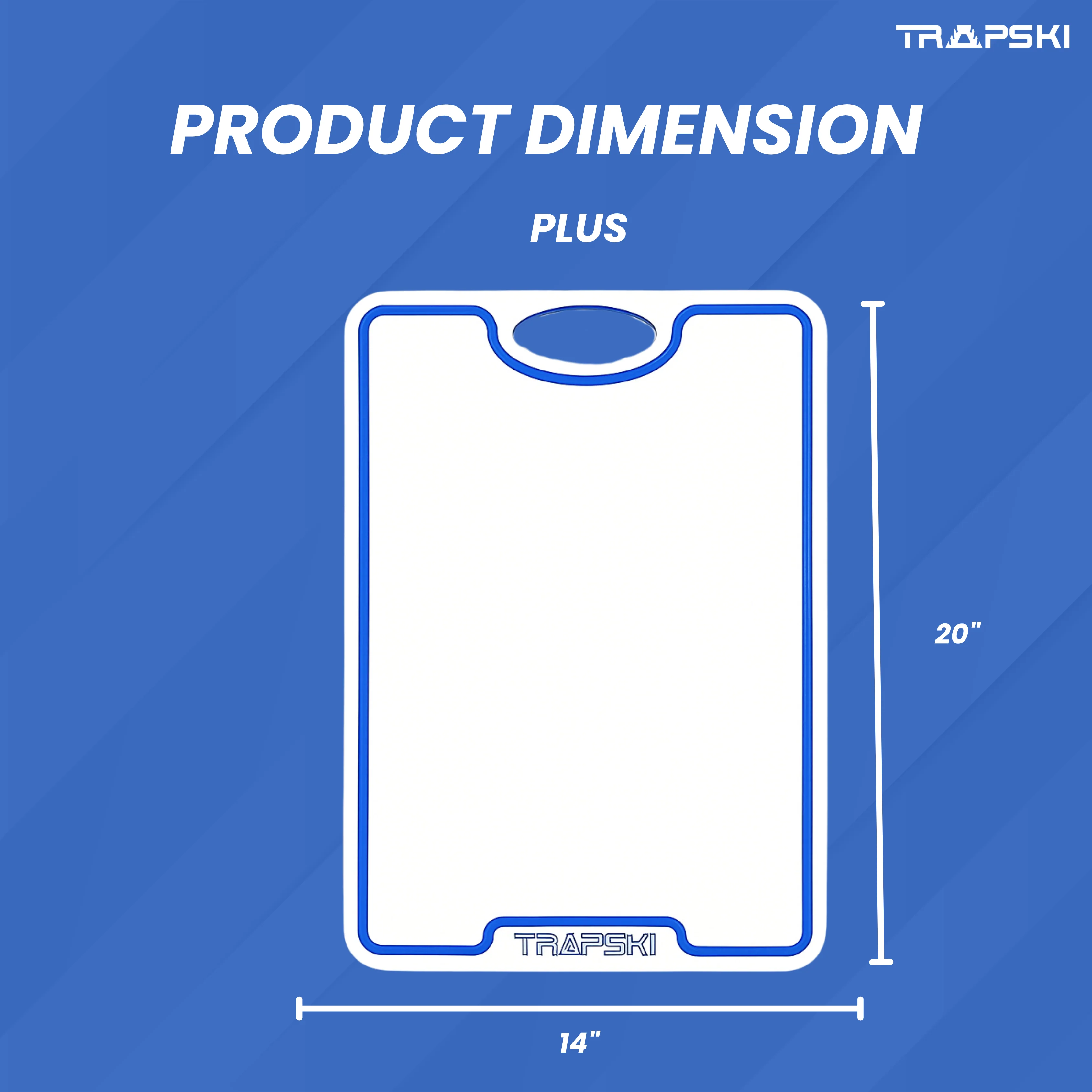 TRAPSKI Premium 1/2 Inch Thick HDPE Cutting Boards | Food-Grade Kitchen Prep Surface | Juice Grooves | Made in the USA - Image 19