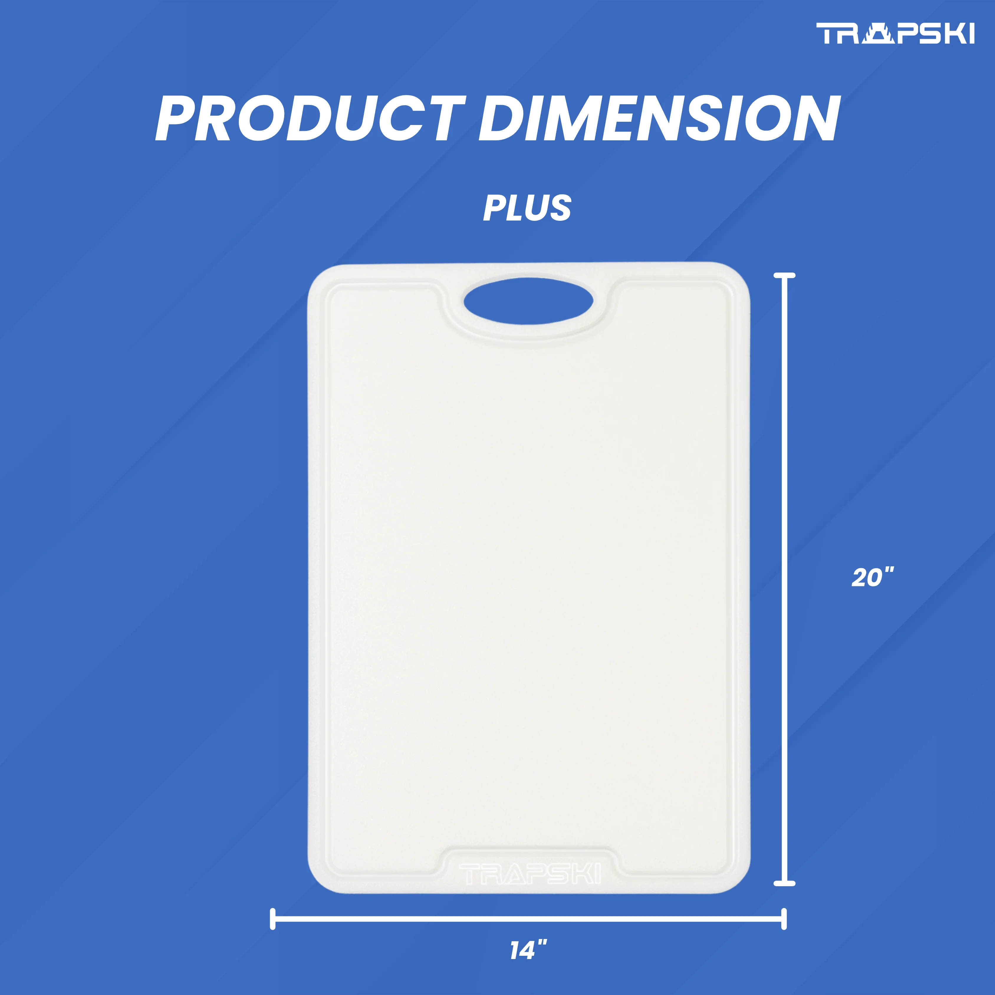 TRAPSKI Premium 1/2 Inch Thick HDPE Cutting Boards | Food-Grade Kitchen Prep Surface | Juice Grooves | Made in the USA - Image 20