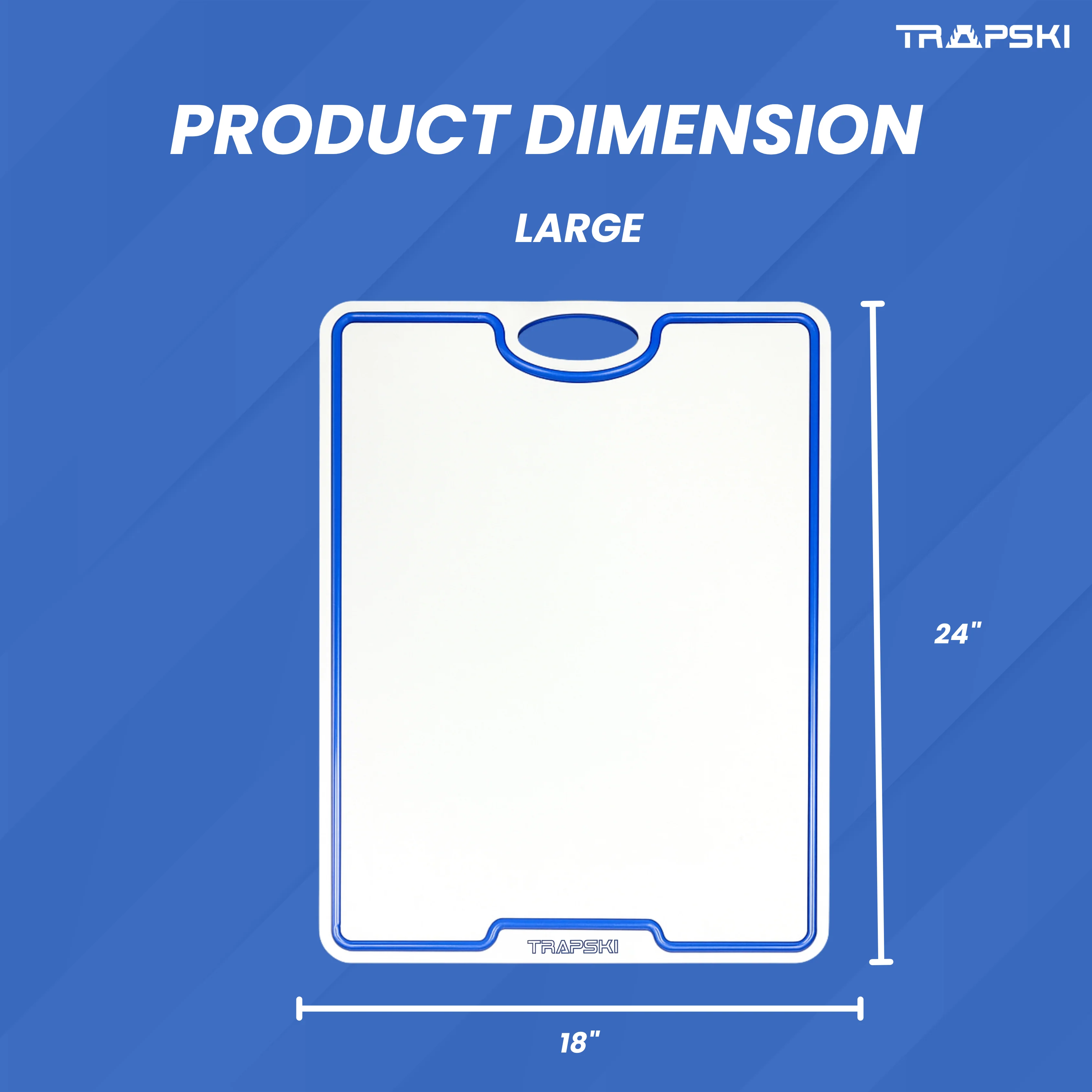 TRAPSKI Premium 1/2 Inch Thick HDPE Cutting Boards | Food-Grade Kitchen Prep Surface | Juice Grooves | Made in the USA - Image 21
