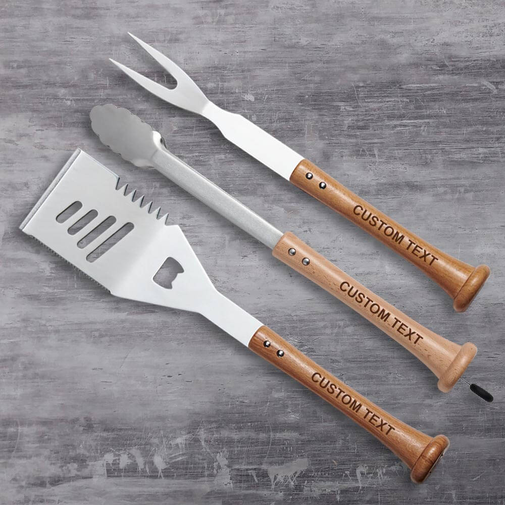 "Triple Play" Grill Set with Customized Handles - Image 3