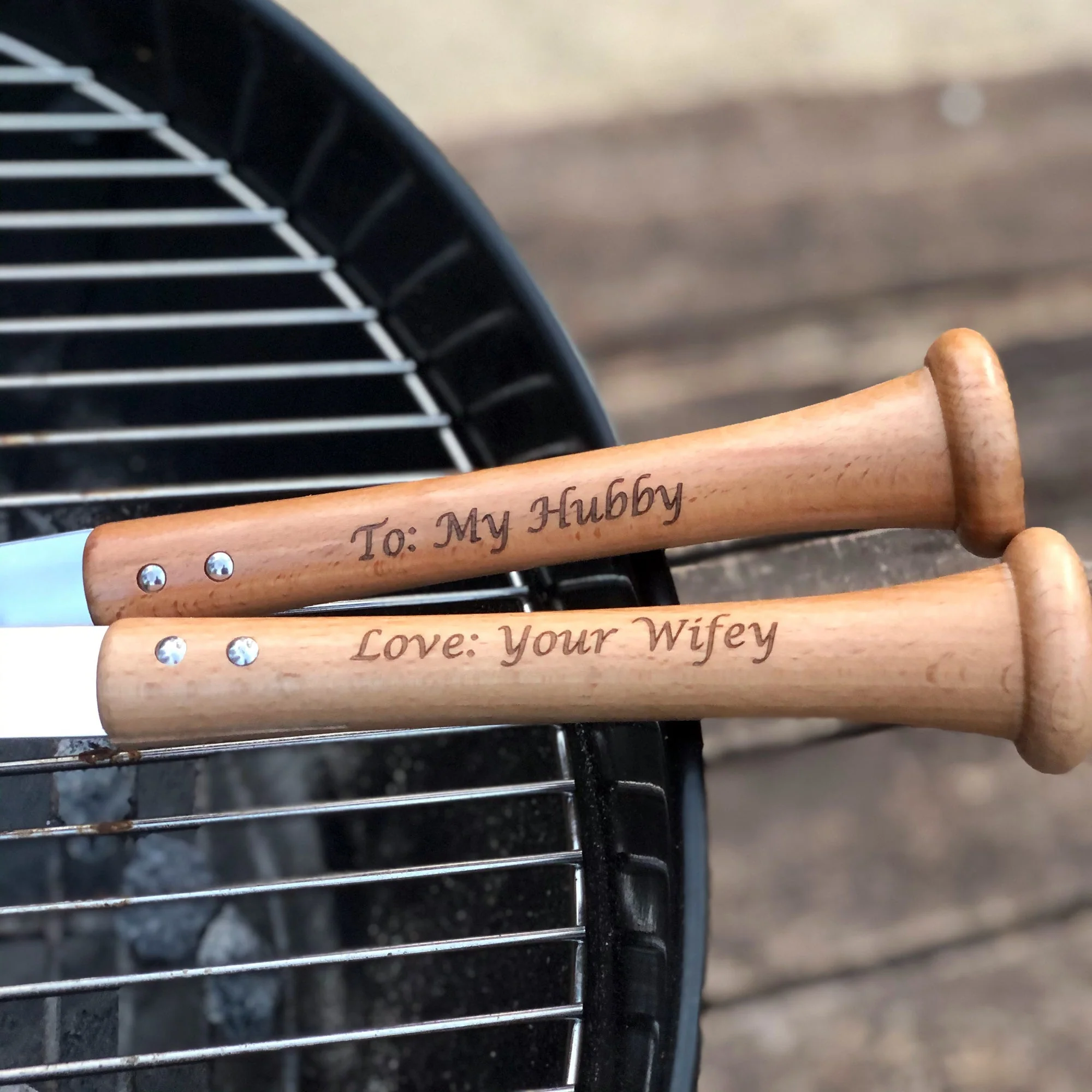 "Triple Play" Grill Set with Customized Handles - Image 4
