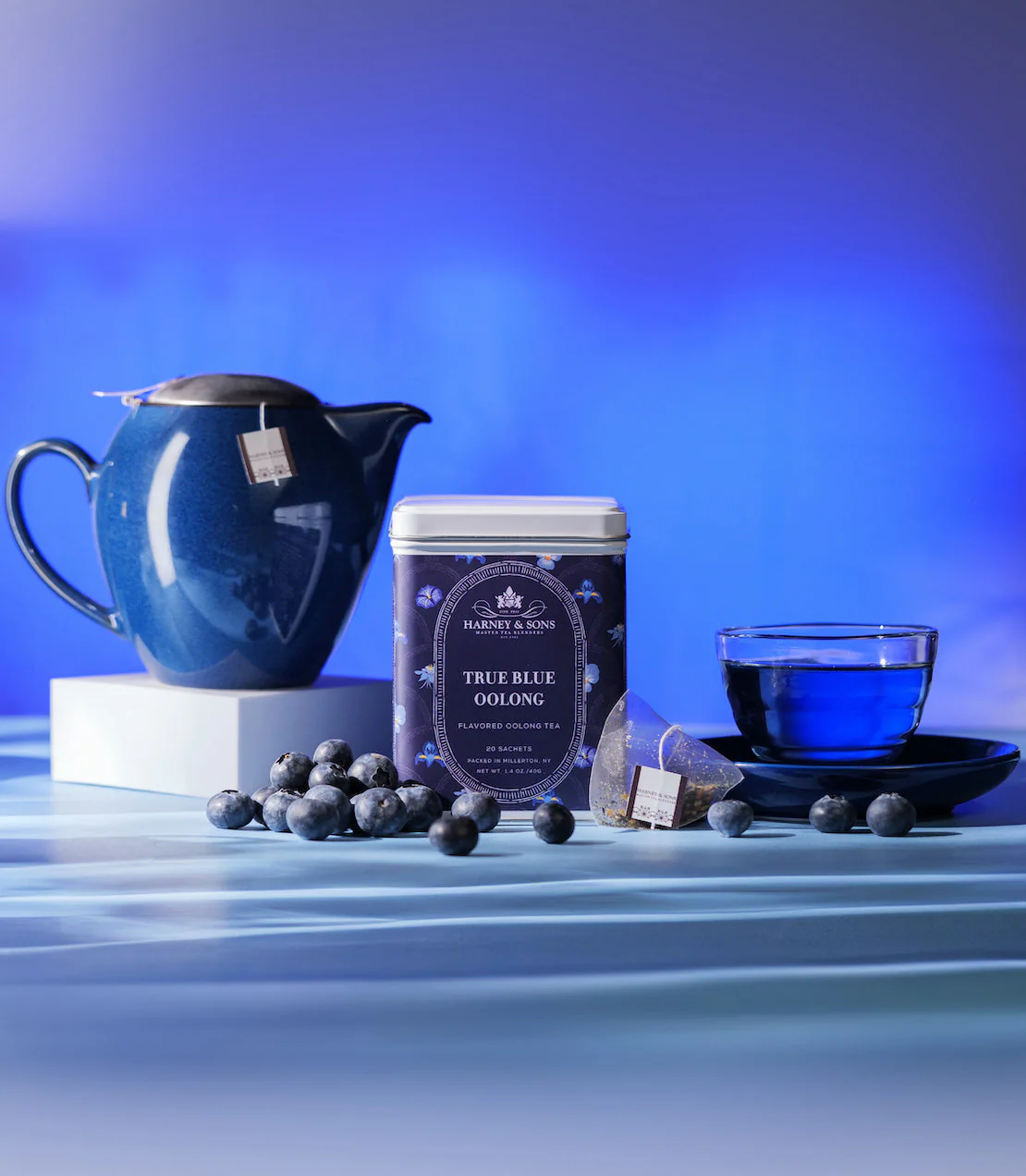 True Blue Oolong, Tin of 20 Sachets - Image 2