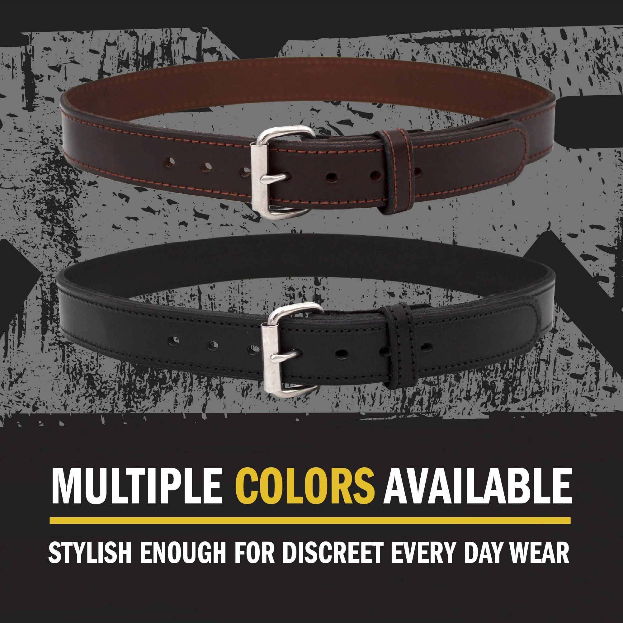 Ultimate Steel Core Concealed Carry Leather Gun Belt - Lifetime Warranty - Made In USA - Image 4