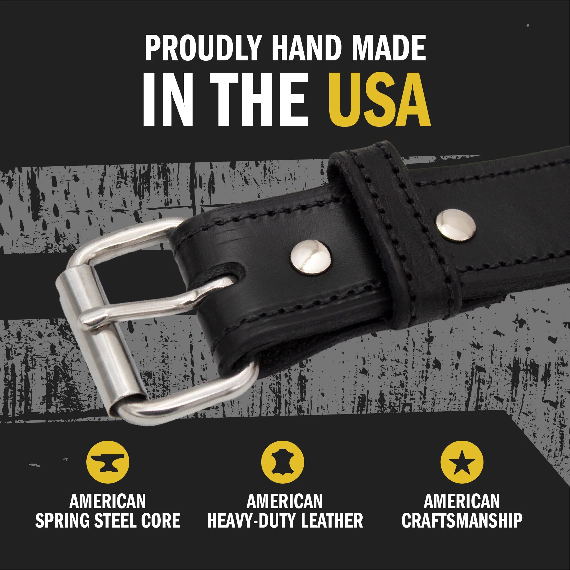 Ultimate Steel Core Concealed Carry Leather Gun Belt - Lifetime Warranty - Made In USA - Image 5