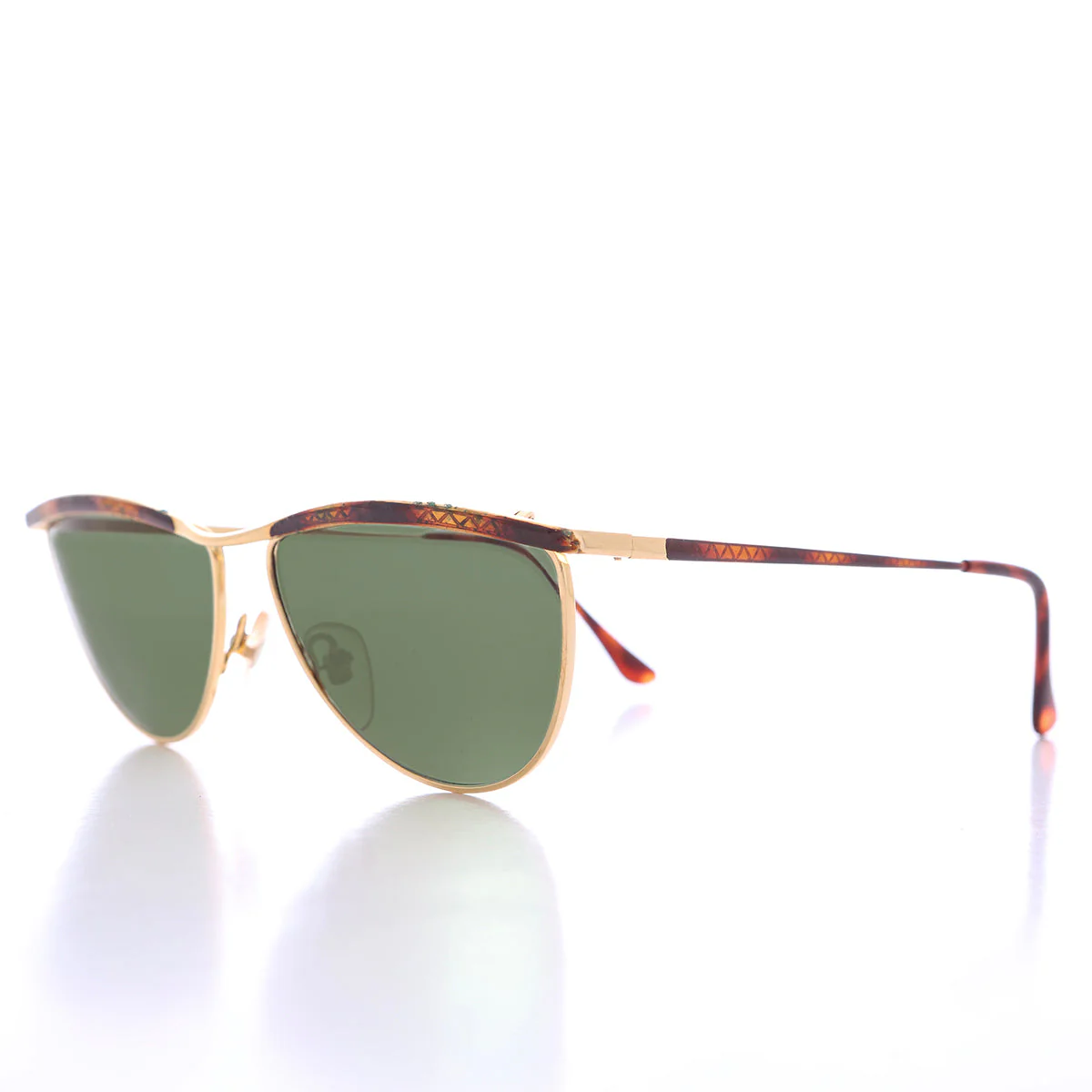 Unique Angular Gold 80s Sunglass - Lasky - Image 2