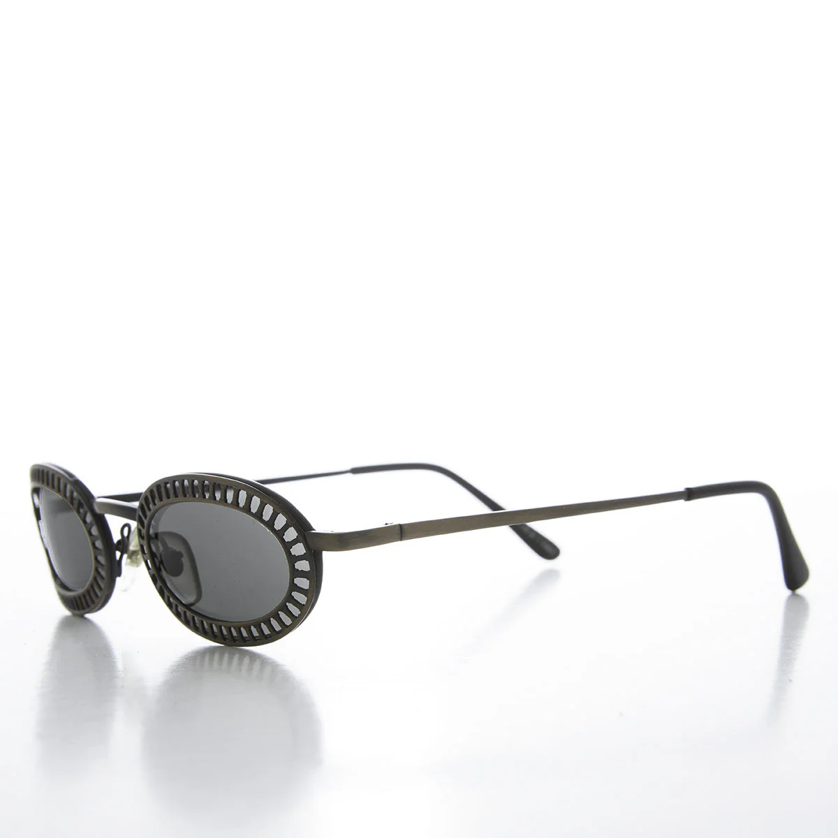 Unique Industrial Steampunk Oval Sunglasses - Hickey - Image 2