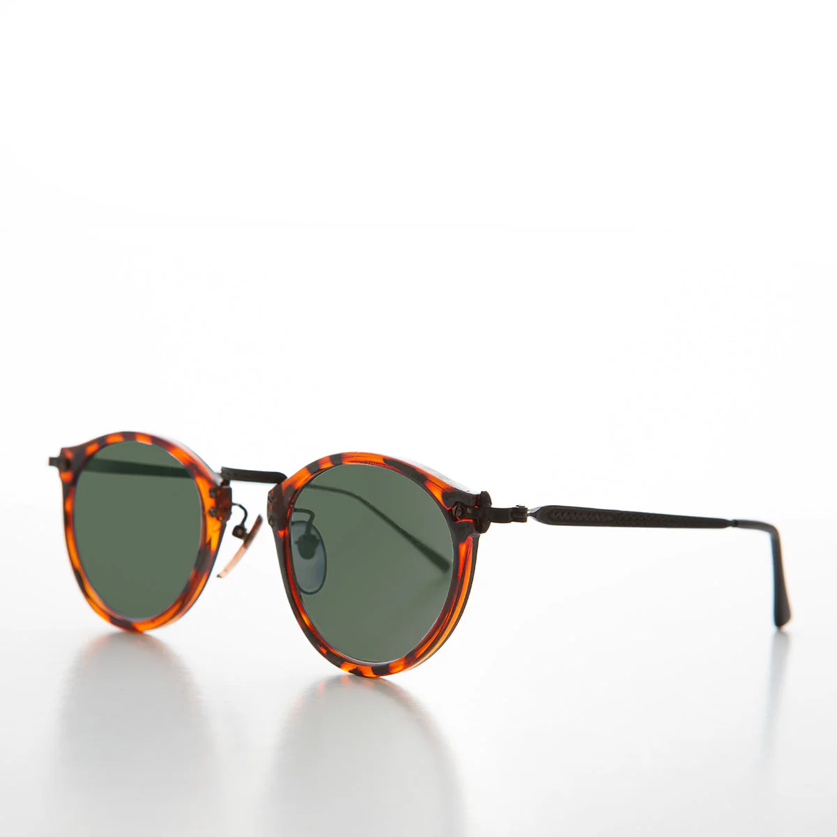 Unisex Round P3 Acetate Vintage Sunglasses - Pisco - Image 2