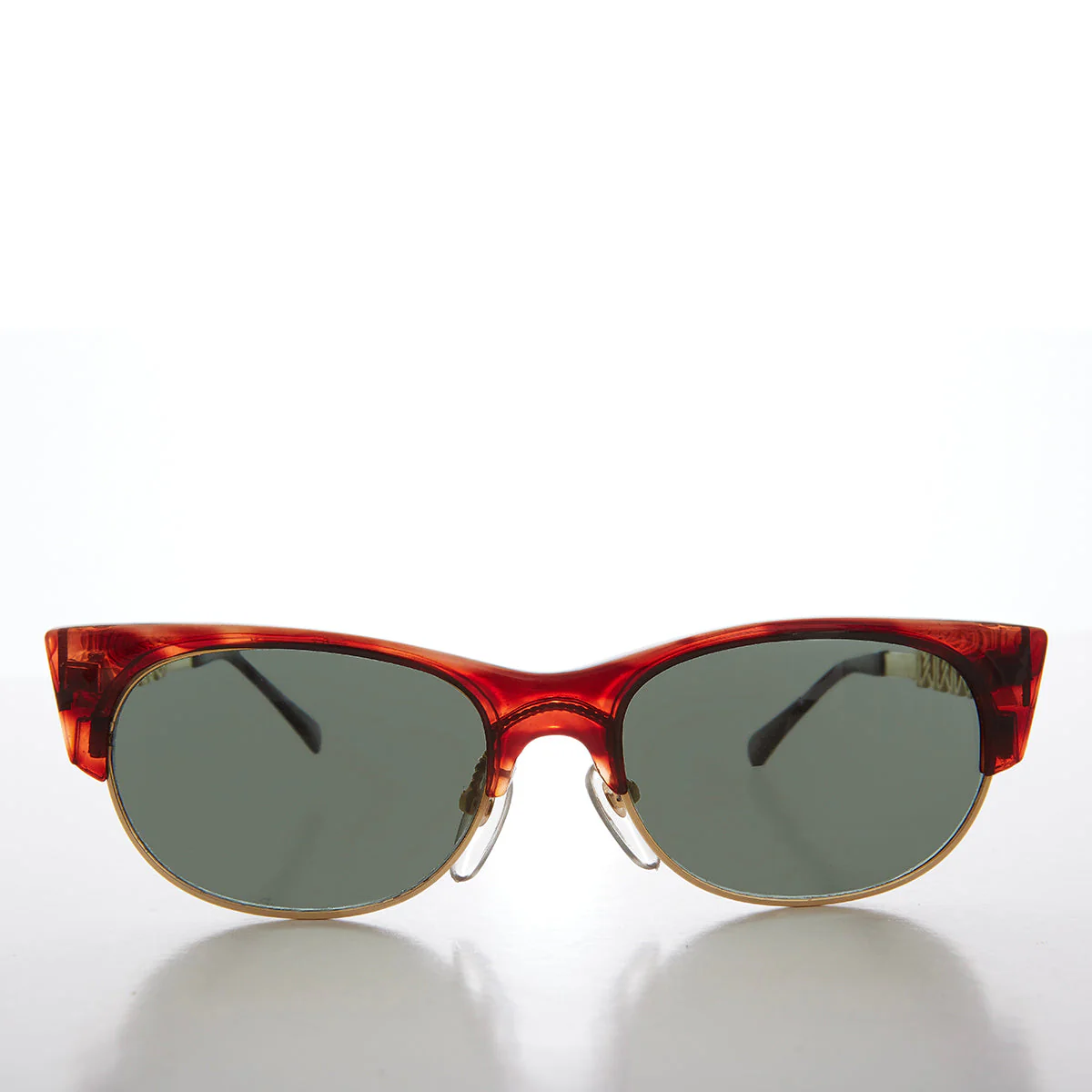 Updated 90s Half Frame Sunglasses - Glendon - Image 3