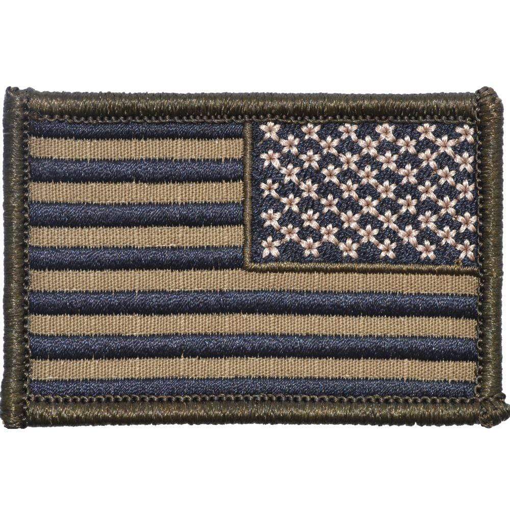 US Flag - 2x3 Patch - Coyote Brown w/ Black - Image 2
