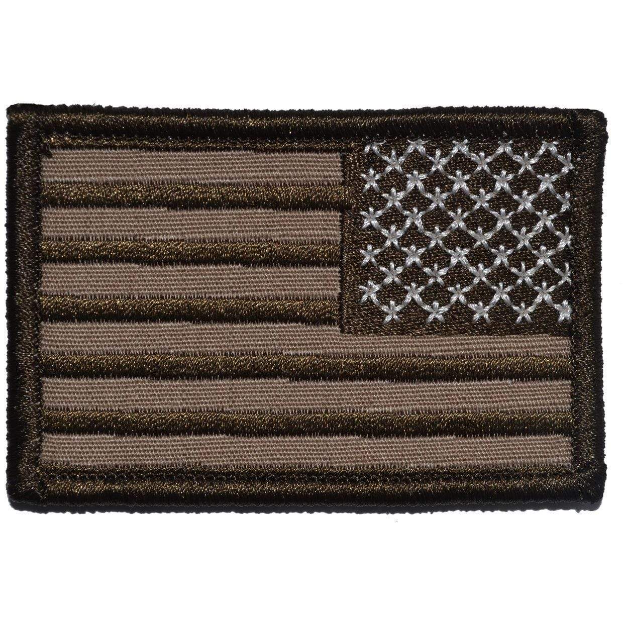 US Flag - 2x3 Patch - Coyote Brown w/ Coyote Brown - Image 2