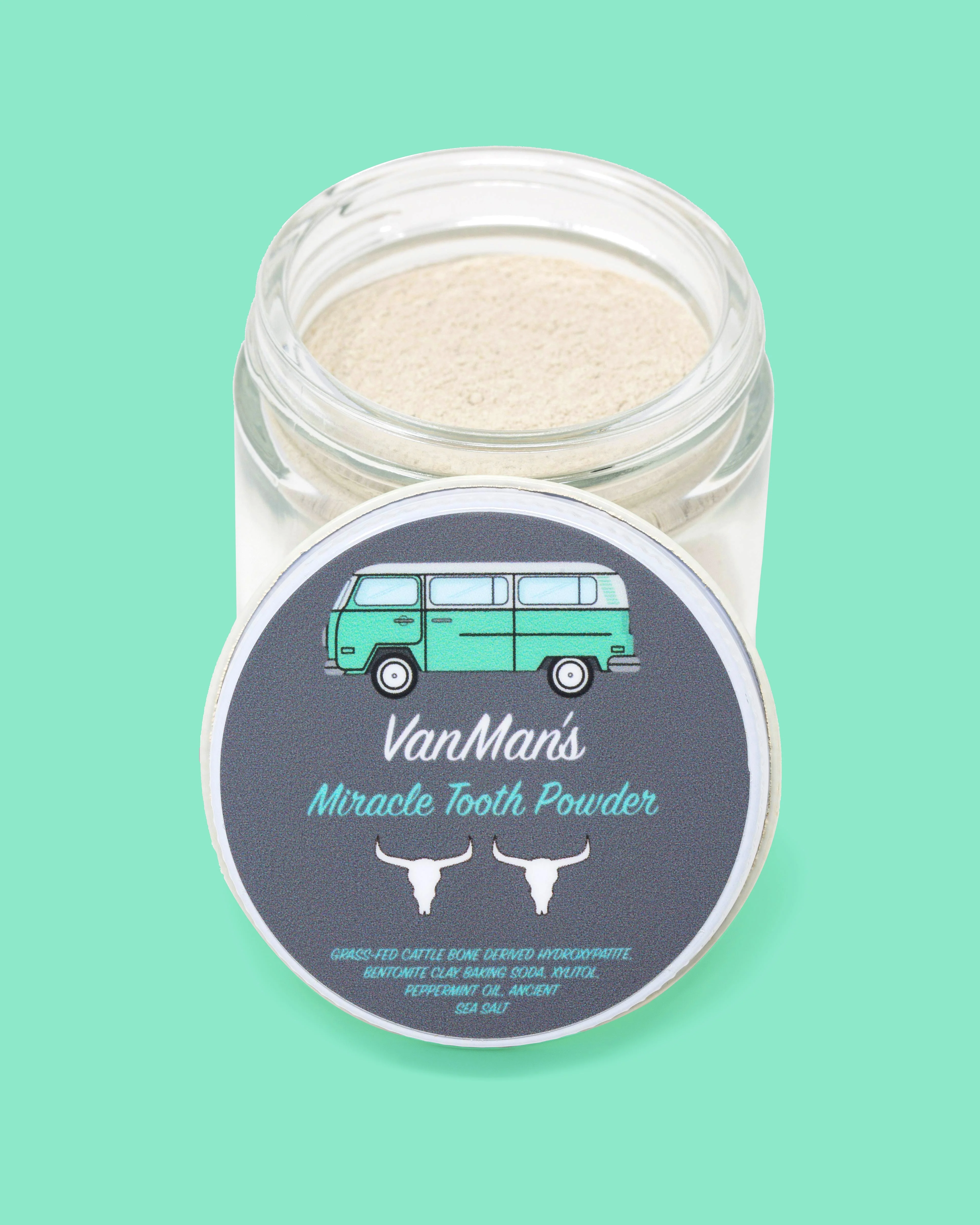 VanMan's Miracle Tooth Powder - Mint-Bone 2 oz - Image 2